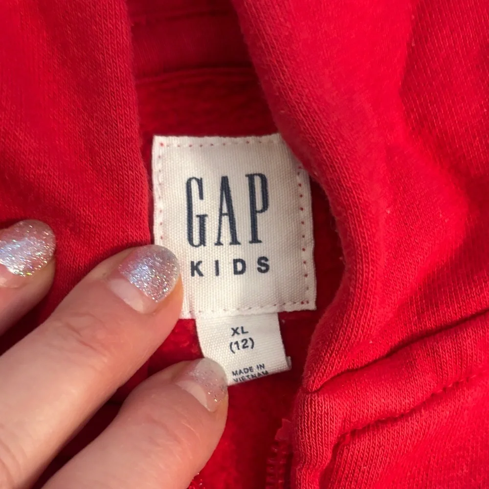 GAP Kids Vibrant Red Zip-Up Hoodie